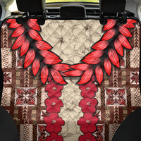 Samoa Siapo Back Car Seat Cover Tapa Pattern Mix Ula Fala Hibiscus - Wonder Print Shop