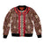 Samoa Siapo Bomber Jacket Tapa Pattern Mix Ula Fala Hibiscus - Wonder Print Shop