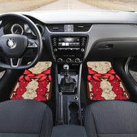 Samoa Siapo Car Mats Tapa Pattern Mix Ula Fala Hibiscus - Wonder Print Shop
