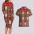 Samoa Siapo Couples Matching Long Sleeve Bodycon Dress and Hawaiian Shirt Tapa Pattern Mix Ula Fala Hibiscus - Wonder Print Shop