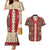 Samoa Siapo Couples Matching Mermaid Dress and Hawaiian Shirt Tapa Pattern Mix Ula Fala Hibiscus - Wonder Print Shop