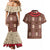 Samoa Siapo Couples Matching Mermaid Dress and Hawaiian Shirt Tapa Pattern Mix Ula Fala Hibiscus - Wonder Print Shop