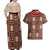 Samoa Siapo Couples Matching Off Shoulder Maxi Dress and Hawaiian Shirt Tapa Pattern Mix Ula Fala Hibiscus - Wonder Print Shop