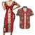 Samoa Siapo Couples Matching Short Sleeve Bodycon Dress and Hawaiian Shirt Tapa Pattern Mix Ula Fala Hibiscus - Wonder Print Shop