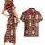 Samoa Siapo Couples Matching Short Sleeve Bodycon Dress and Hawaiian Shirt Tapa Pattern Mix Ula Fala Hibiscus - Wonder Print Shop