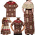 Samoa Siapo Family Matching Off Shoulder Maxi Dress and Hawaiian Shirt Tapa Pattern Mix Ula Fala Hibiscus - Wonder Print Shop