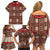 Samoa Siapo Family Matching Off Shoulder Short Dress and Hawaiian Shirt Tapa Pattern Mix Ula Fala Hibiscus - Wonder Print Shop