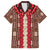Samoa Siapo Family Matching Off Shoulder Short Dress and Hawaiian Shirt Tapa Pattern Mix Ula Fala Hibiscus - Wonder Print Shop