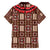 Samoa Siapo Family Matching Off Shoulder Short Dress and Hawaiian Shirt Tapa Pattern Mix Ula Fala Hibiscus - Wonder Print Shop