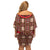 Samoa Siapo Family Matching Off Shoulder Short Dress and Hawaiian Shirt Tapa Pattern Mix Ula Fala Hibiscus - Wonder Print Shop