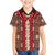 Samoa Siapo Family Matching Off Shoulder Short Dress and Hawaiian Shirt Tapa Pattern Mix Ula Fala Hibiscus - Wonder Print Shop