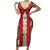 Samoa Siapo Family Matching Short Sleeve Bodycon Dress and Hawaiian Shirt Tapa Pattern Mix Ula Fala Hibiscus - Wonder Print Shop