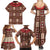 Samoa Siapo Family Matching Summer Maxi Dress and Hawaiian Shirt Tapa Pattern Mix Ula Fala Hibiscus - Wonder Print Shop