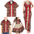Samoa Siapo Family Matching Tank Maxi Dress and Hawaiian Shirt Tapa Pattern Mix Ula Fala Hibiscus - Wonder Print Shop