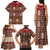 Samoa Siapo Family Matching Tank Maxi Dress and Hawaiian Shirt Tapa Pattern Mix Ula Fala Hibiscus - Wonder Print Shop