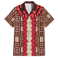 Samoa Siapo Hawaiian Shirt Tapa Pattern Mix Ula Fala Hibiscus - Wonder Print Shop