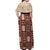 Samoa Siapo Off Shoulder Maxi Dress Tapa Pattern Mix Ula Fala Hibiscus - Wonder Print Shop