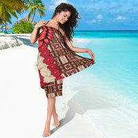 Samoa Siapo Sarong Tapa Pattern Mix Ula Fala Hibiscus - Wonder Print Shop