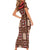 Samoa Siapo Short Sleeve Bodycon Dress Tapa Pattern Mix Ula Fala Hibiscus - Wonder Print Shop