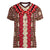 Samoa Siapo Women V Neck T Shirt Tapa Pattern Mix Ula Fala Hibiscus - Wonder Print Shop