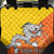 Personalised Bhutan National Day Back Car Seat Cover Coat Of Arms Mix Flag Style - Wonder Print Shop