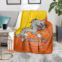 personalised-bhutan-national-day-blanket-coat-of-arms-mix-flag-style