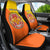 Personalised Bhutan National Day Car Seat Cover Coat Of Arms Mix Flag Style - Wonder Print Shop
