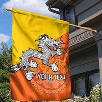 Personalised Bhutan National Day Garden Flag Coat Of Arms Mix Flag Style - Wonder Print Shop