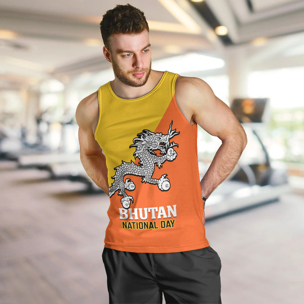 personalised-bhutan-national-day-men-tank-top-coat-of-arms-mix-flag-style