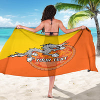 Personalised Bhutan National Day Sarong Coat Of Arms Mix Flag Style - Wonder Print Shop
