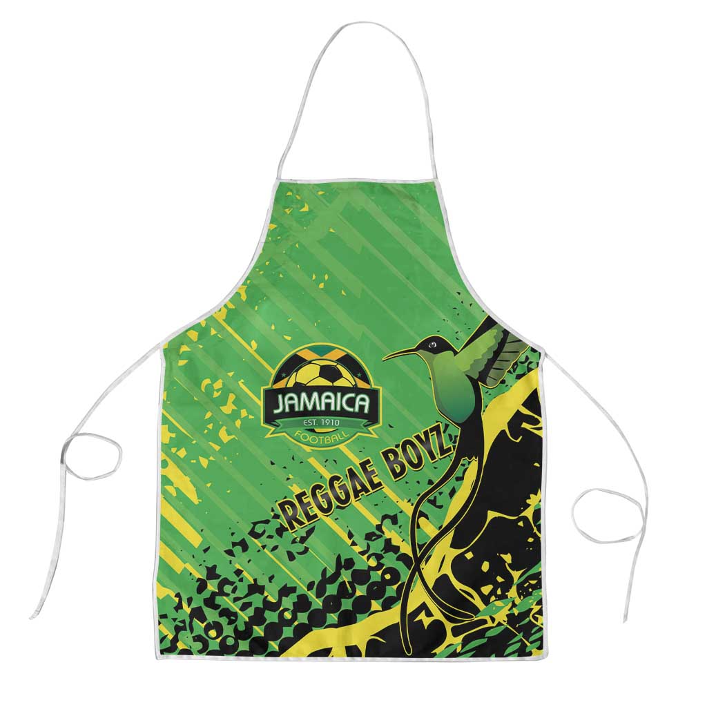 Jamaica Football Apron Come On Reggae Boyz Red-billed streamertail - Wonder Print Shop