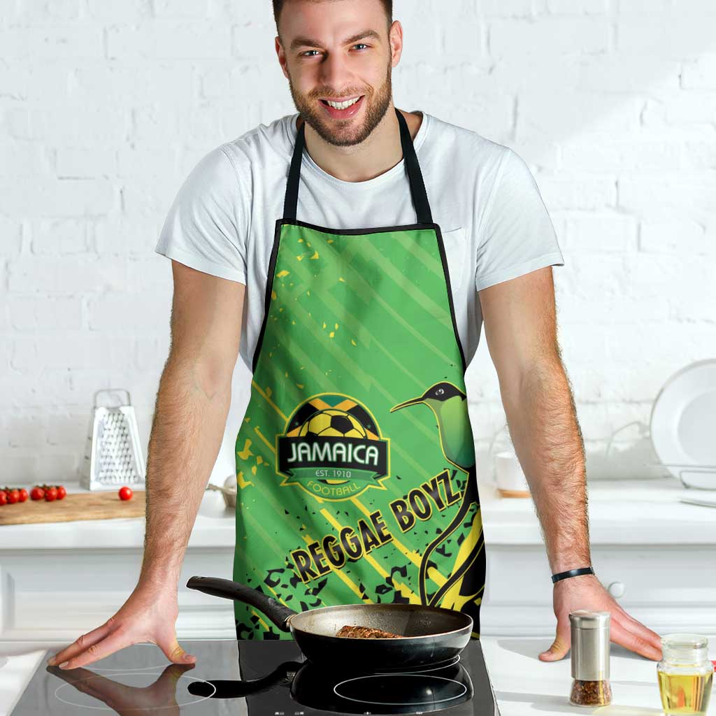 Jamaica Football Apron Come On Reggae Boyz Red-billed streamertail - Wonder Print Shop