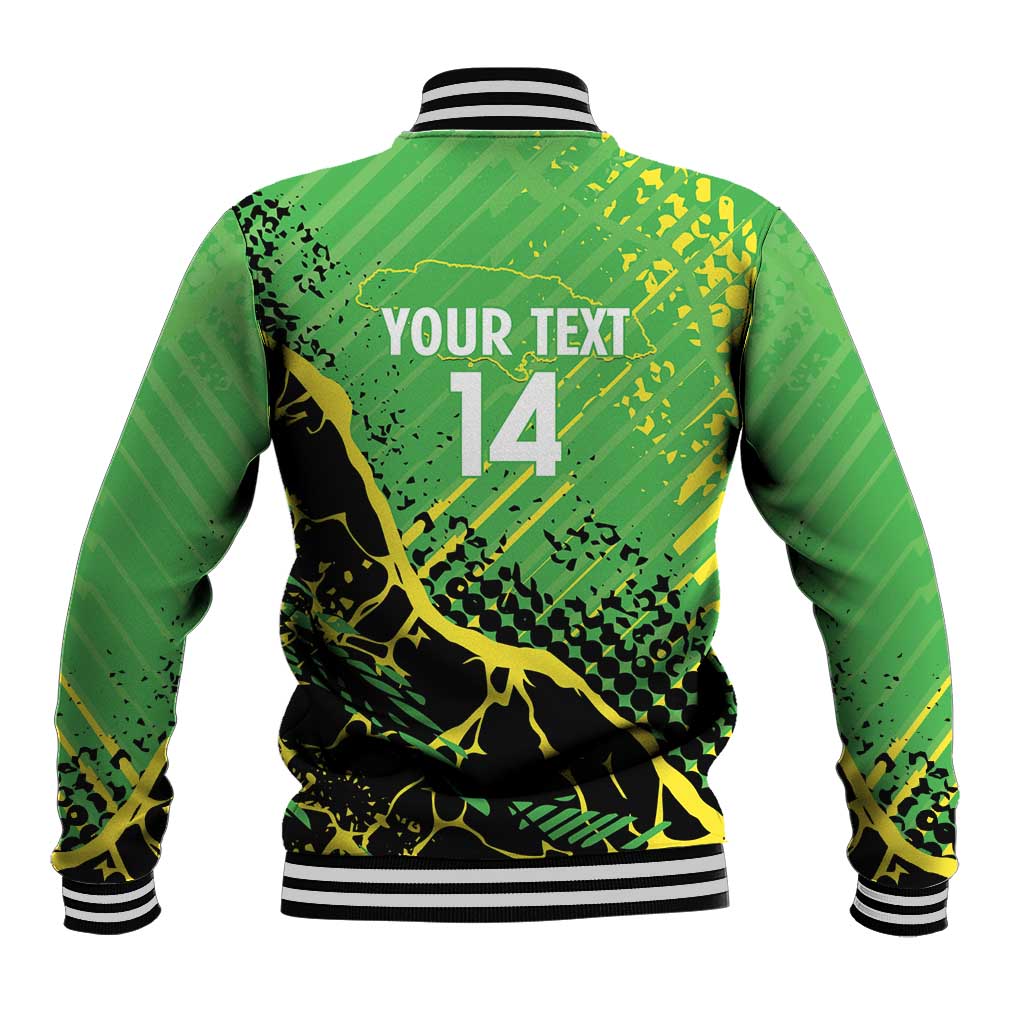 Custom Jamaica Football Baseball Jacket Come On Reggae Boyz Red-billed streamertail - Wonder Print Shop
