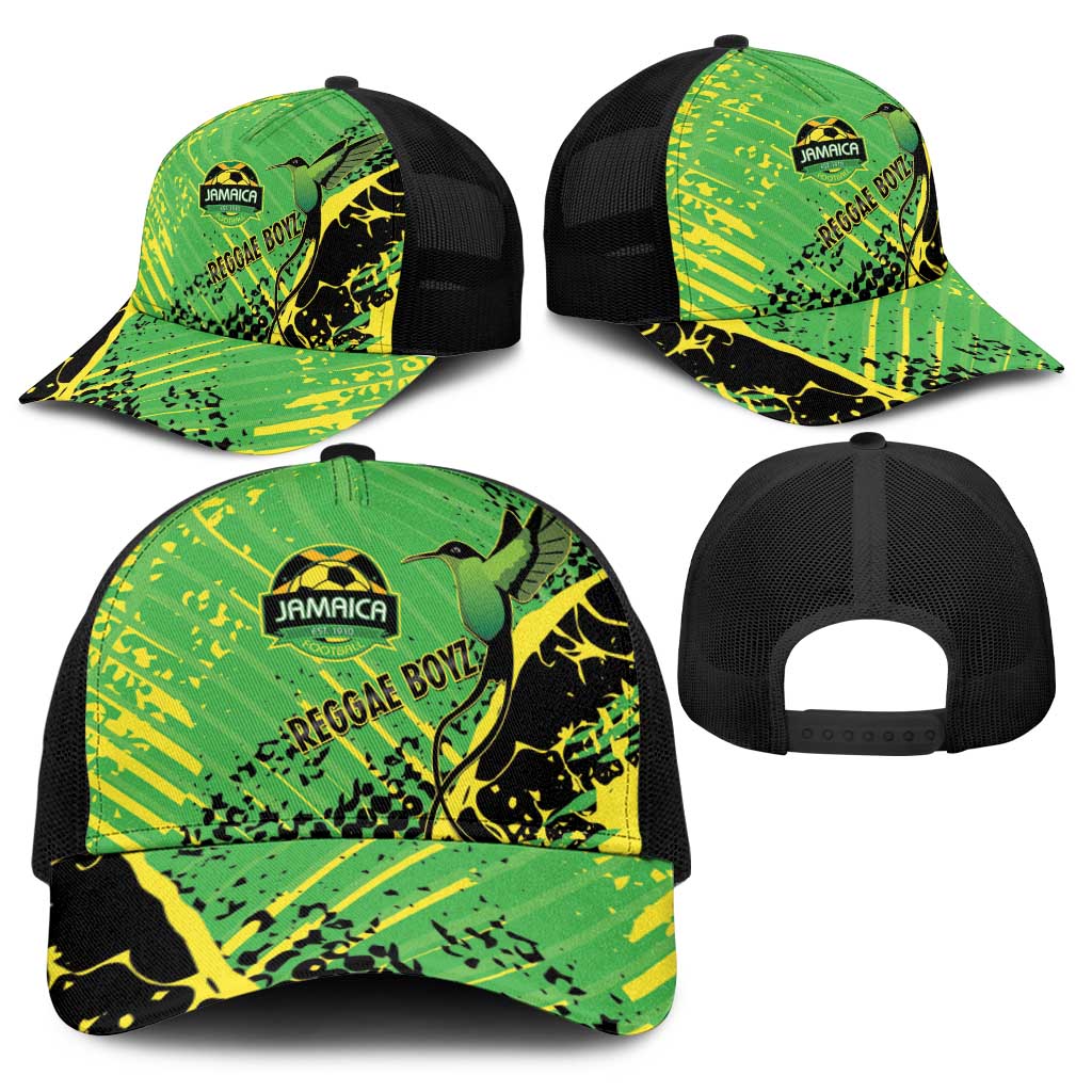 Jamaica Football Baseball Net Cap Come On Reggae Boyz Red-billed streamertail - Wonder Print Shop