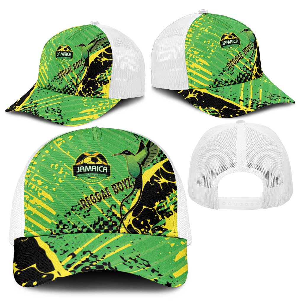 Jamaica Football Baseball Net Cap Come On Reggae Boyz Red-billed streamertail - Wonder Print Shop