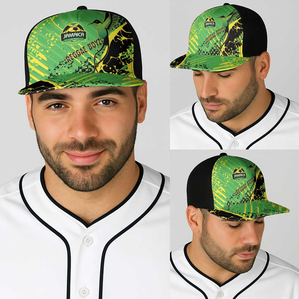 Jamaica Football Baseball Net Cap Come On Reggae Boyz Red-billed streamertail - Wonder Print Shop