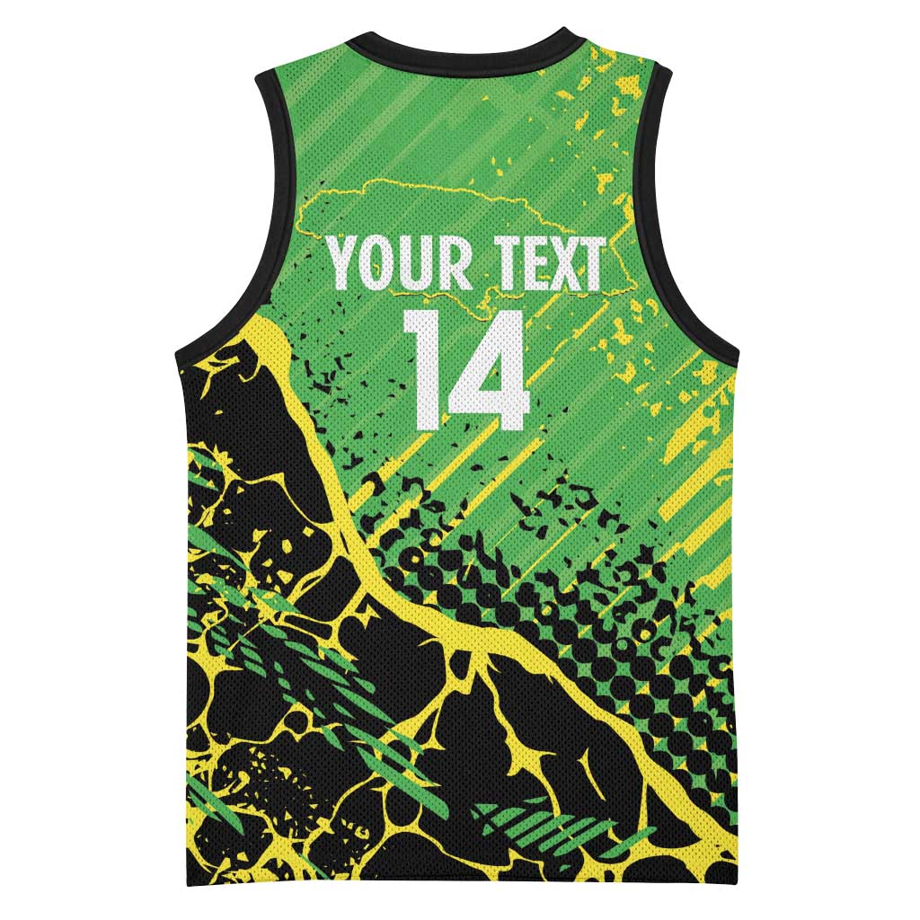 Custom Jamaica Football Basketball Jersey Come On Reggae Boyz Red-billed streamertail - Wonder Print Shop