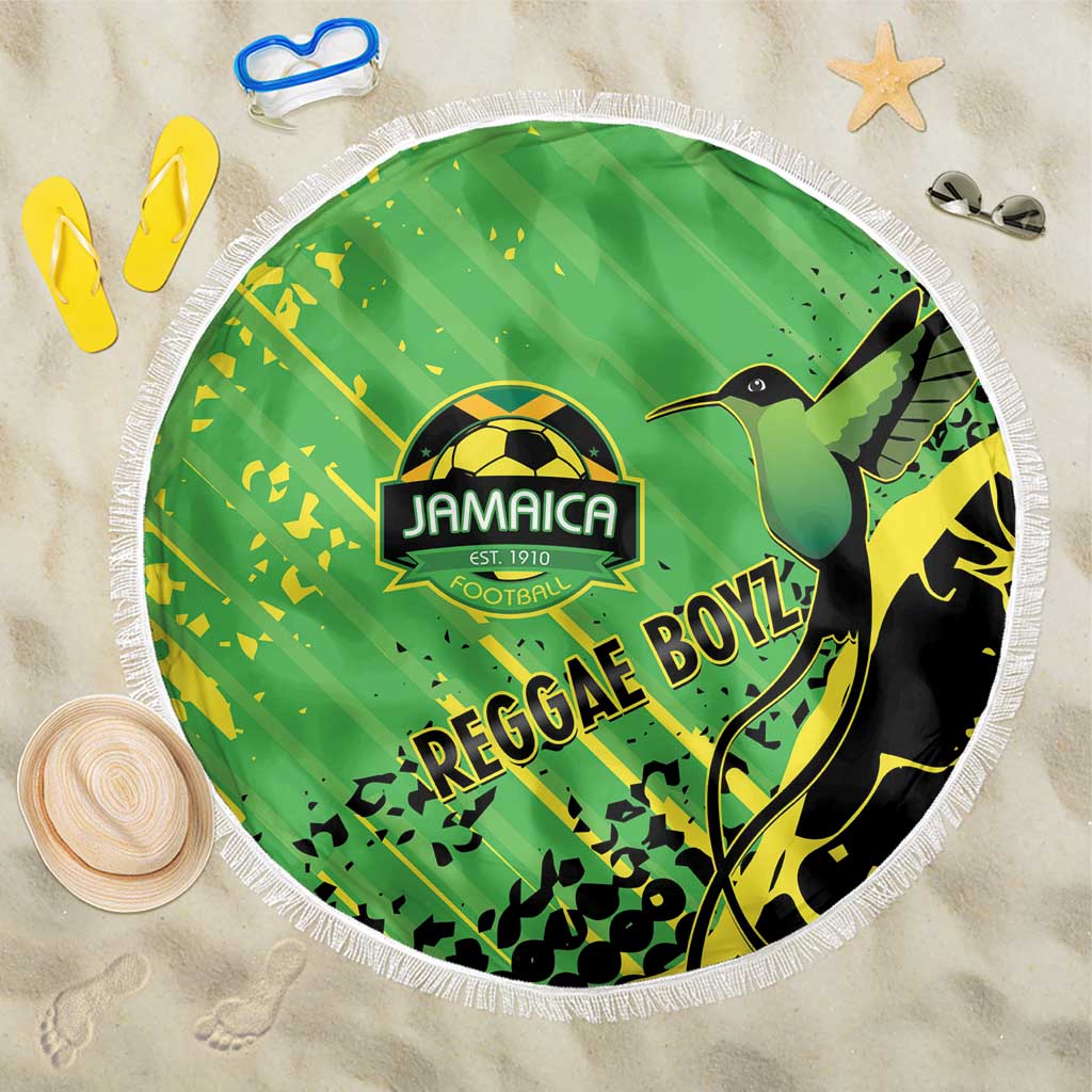 Jamaica Football Beach Blanket Come On Reggae Boyz Red-billed streamertail - Wonder Print Shop