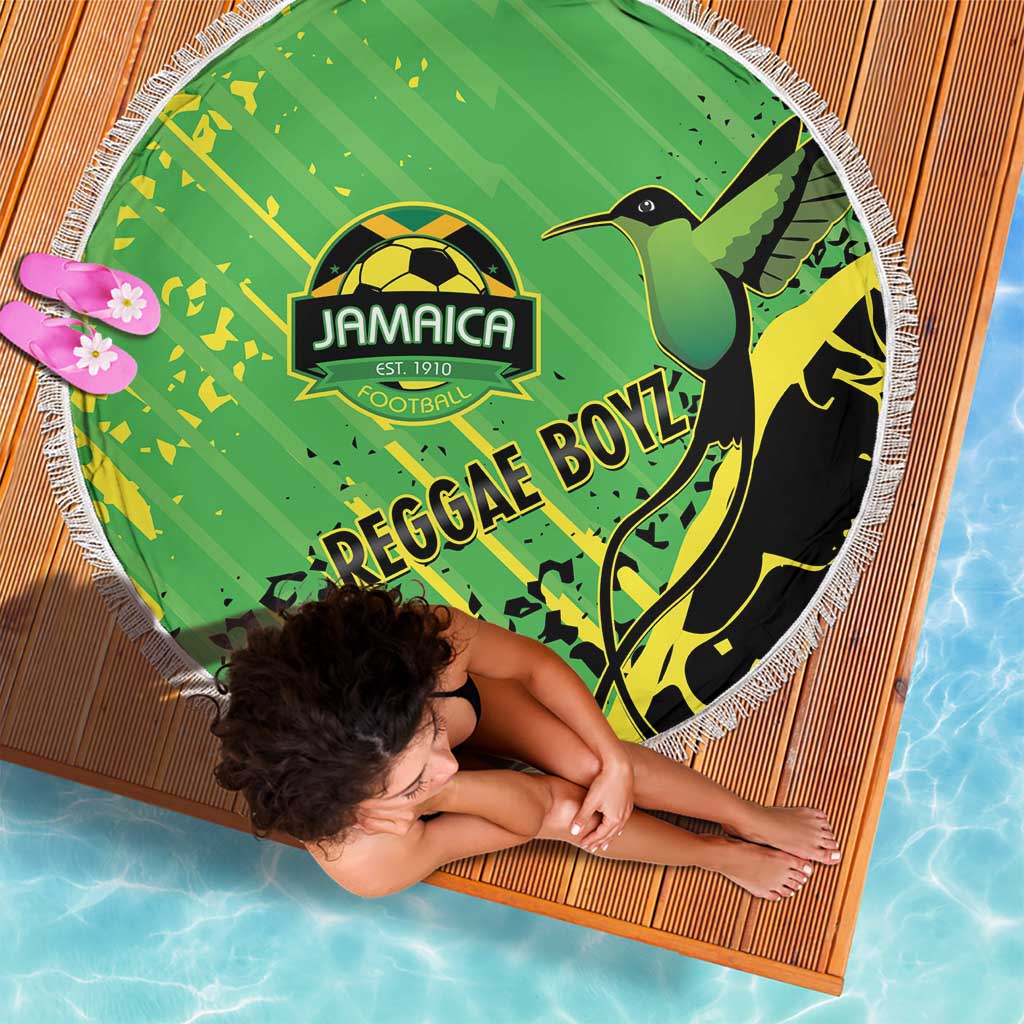 Jamaica Football Beach Blanket Come On Reggae Boyz Red-billed streamertail - Wonder Print Shop