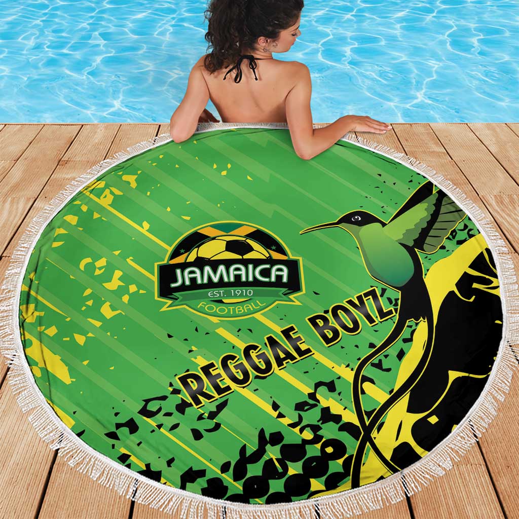 Jamaica Football Beach Blanket Come On Reggae Boyz Red-billed streamertail - Wonder Print Shop
