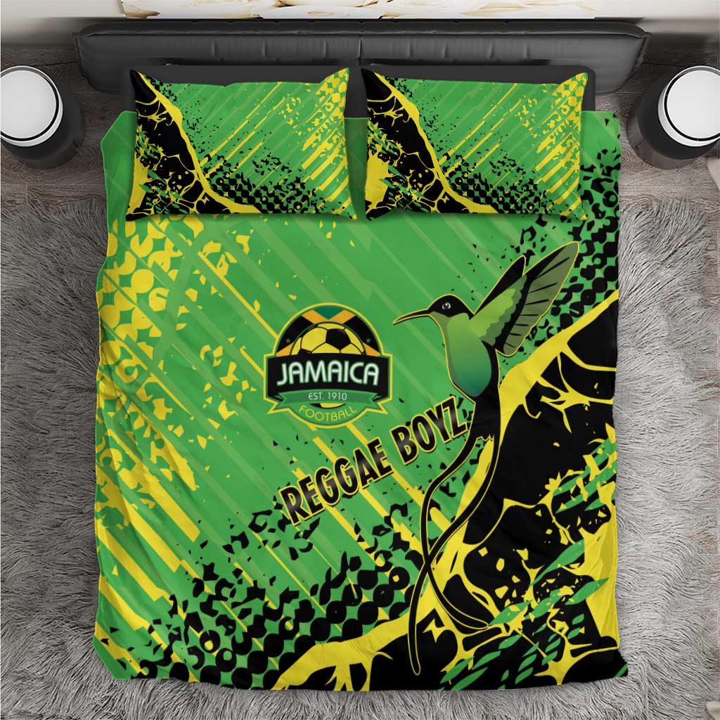 Jamaica Football Bedding Set Come On Reggae Boyz Red-billed streamertail - Wonder Print Shop