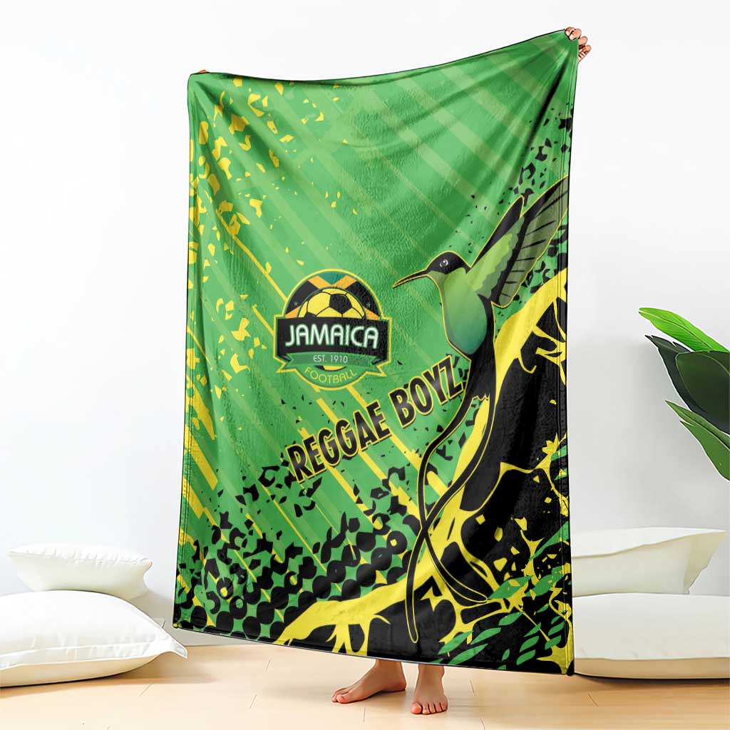 Jamaica Football Blanket Come On Reggae Boyz Red-billed streamertail - Wonder Print Shop