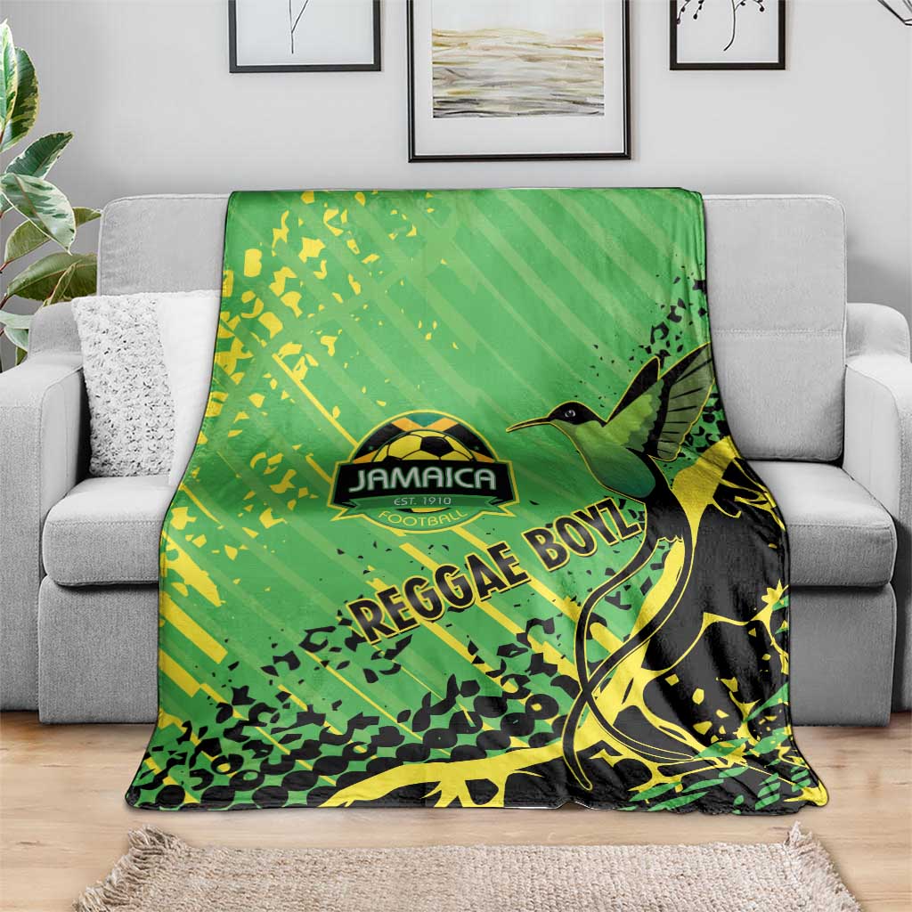 Jamaica Football Blanket Come On Reggae Boyz Red-billed streamertail - Wonder Print Shop
