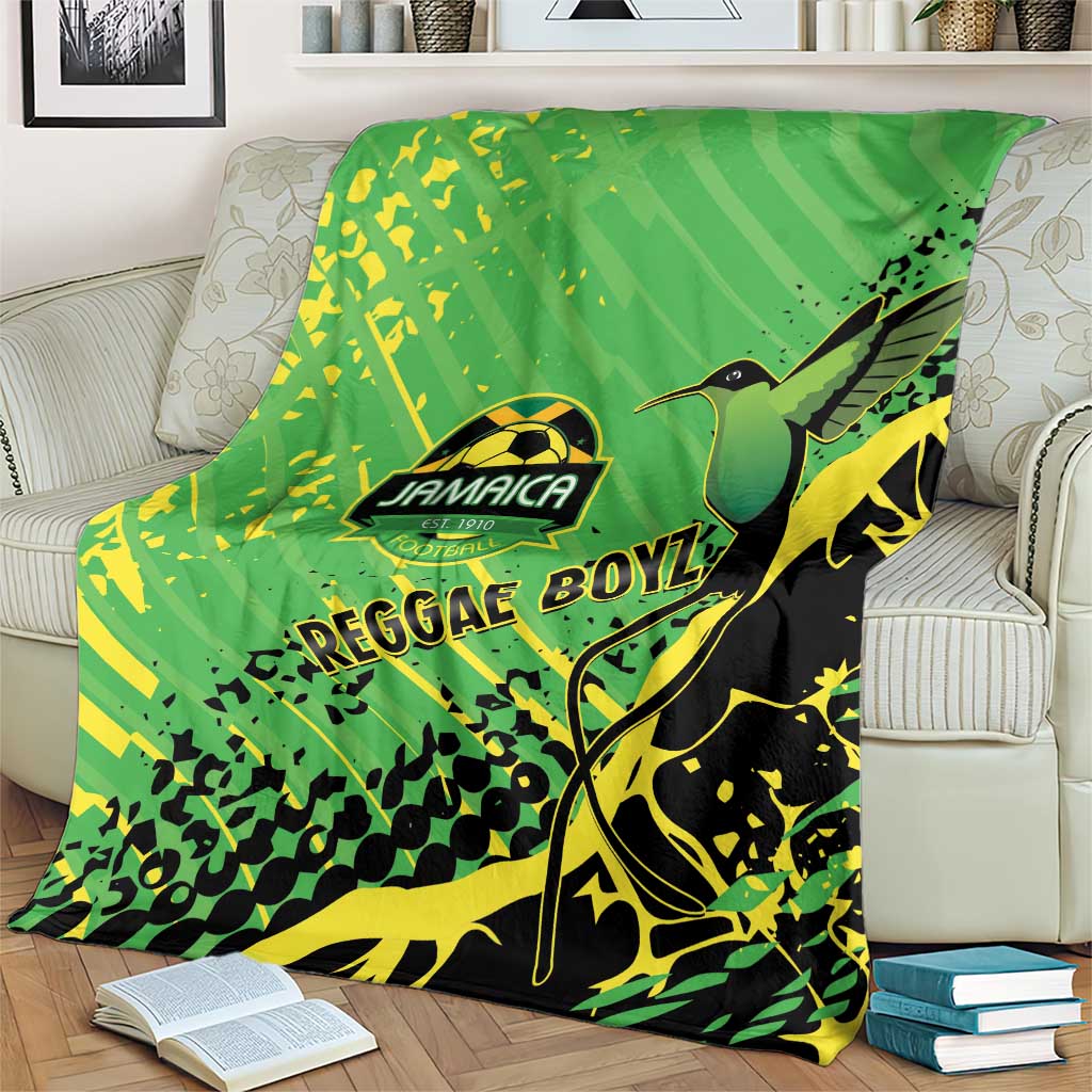 Jamaica Football Blanket Come On Reggae Boyz Red-billed streamertail - Wonder Print Shop