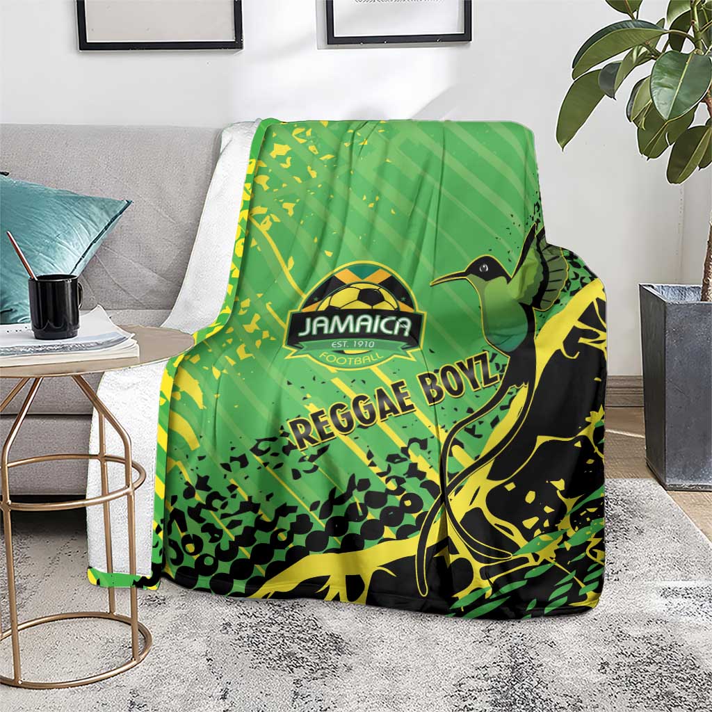 Jamaica Football Blanket Come On Reggae Boyz Red-billed streamertail - Wonder Print Shop