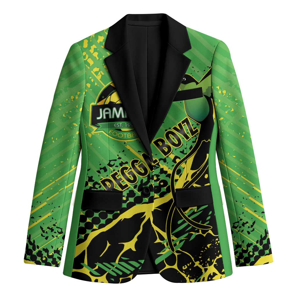 Custom Jamaica Football Blazer Come On Reggae Boyz Red-billed streamertail - Wonder Print Shop