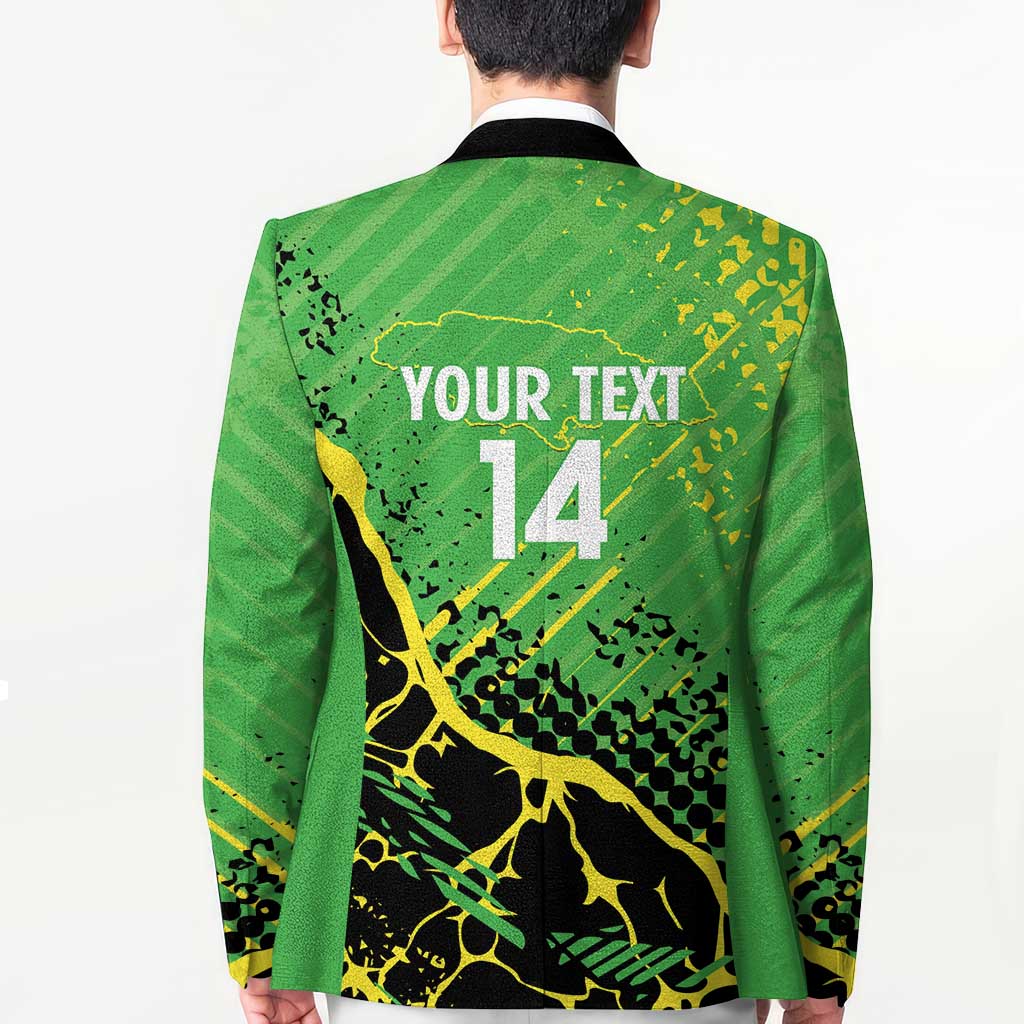 Custom Jamaica Football Blazer Come On Reggae Boyz Red-billed streamertail - Wonder Print Shop
