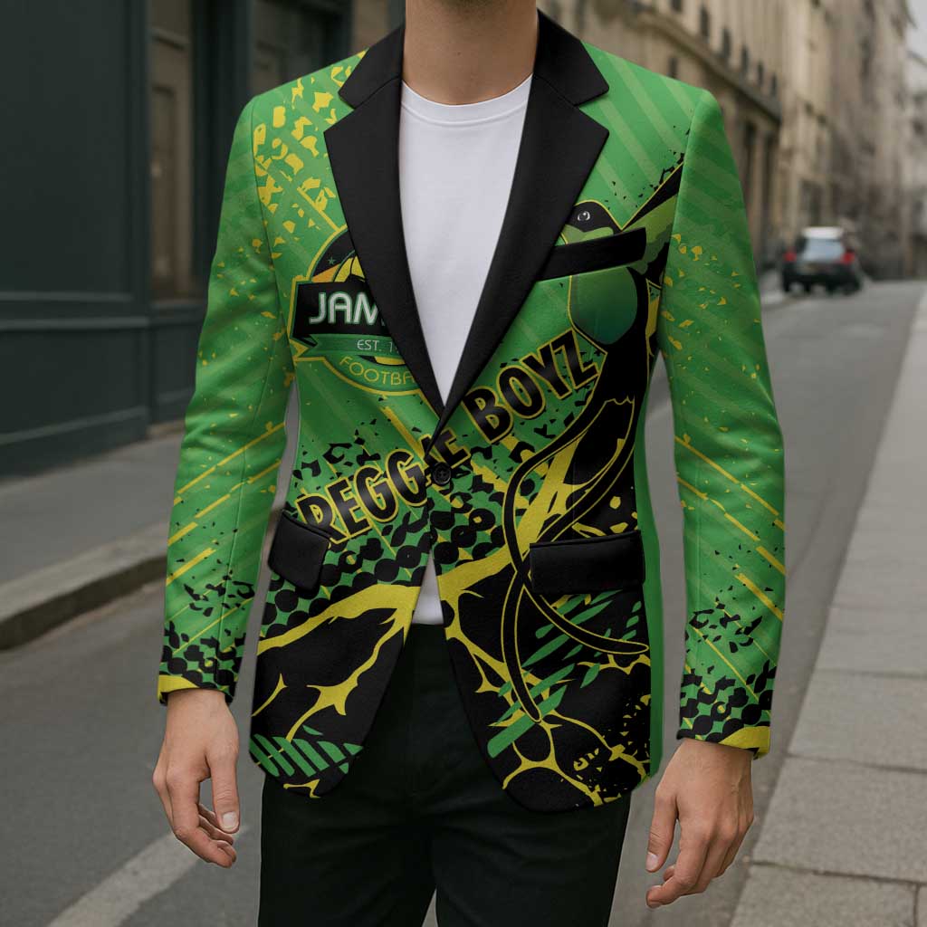 Custom Jamaica Football Blazer Come On Reggae Boyz Red-billed streamertail - Wonder Print Shop