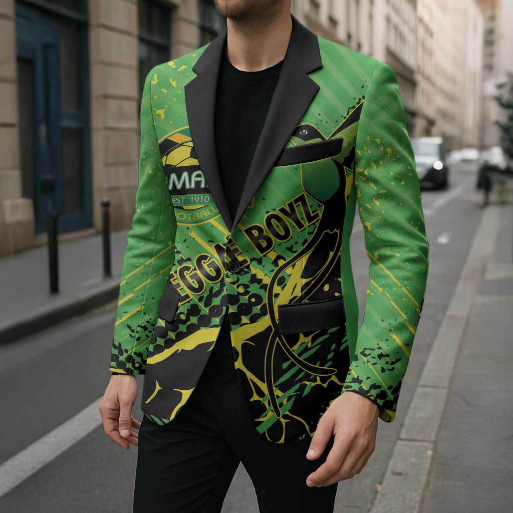 Custom Jamaica Football Blazer Come On Reggae Boyz Red-billed streamertail - Wonder Print Shop