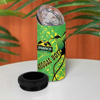 Custom Jamaica Football 4 in 1 Can Cooler Tumbler Come On Reggae Boyz Red-billed streamertail - Wonder Print Shop